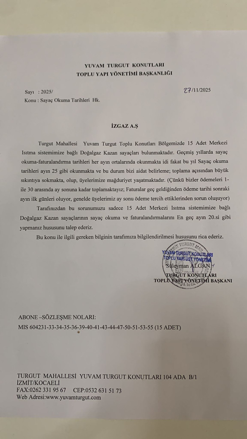 Yuvam Turgut Konutları’nda İZGAZ krizi: Aidatlar gecikiyor, faiz işliyor - Resim : 1