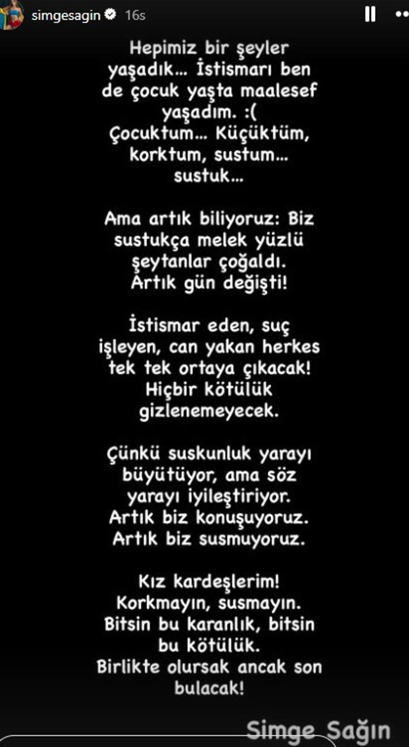 Ünlü Şarkıcı Simge Sağın Taciz İtirafı Yaptı! "Küçüktüm, Korktum, Sustum.." - Resim : 1
