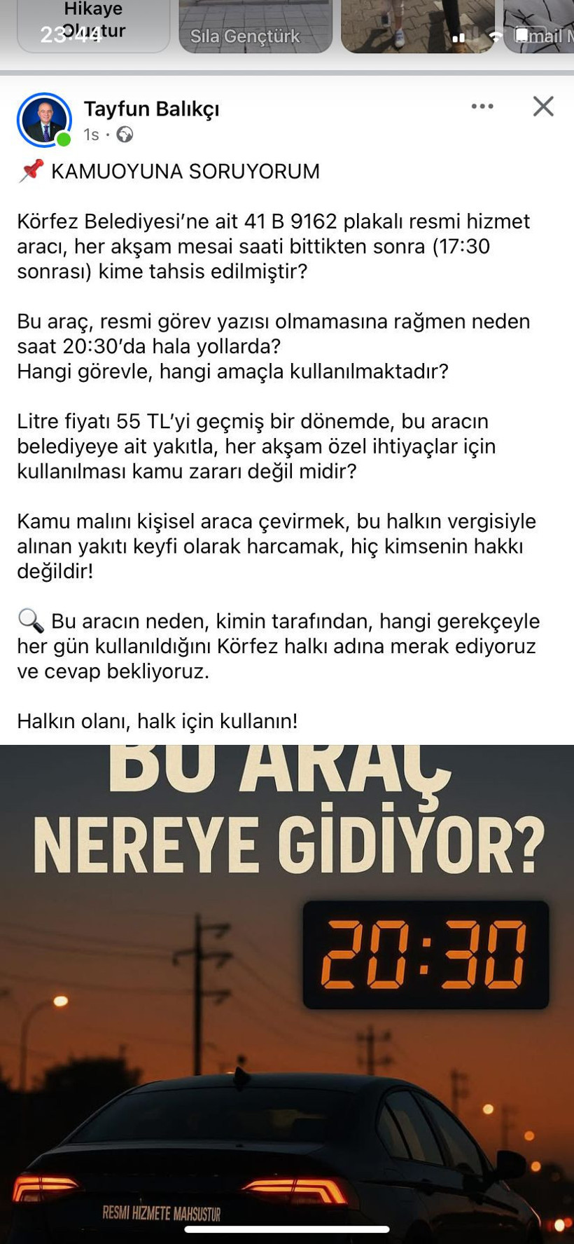 Tayfun Balıkçı kamuoyuna sordu: Bu araç nereye gidiyor? - Resim : 1