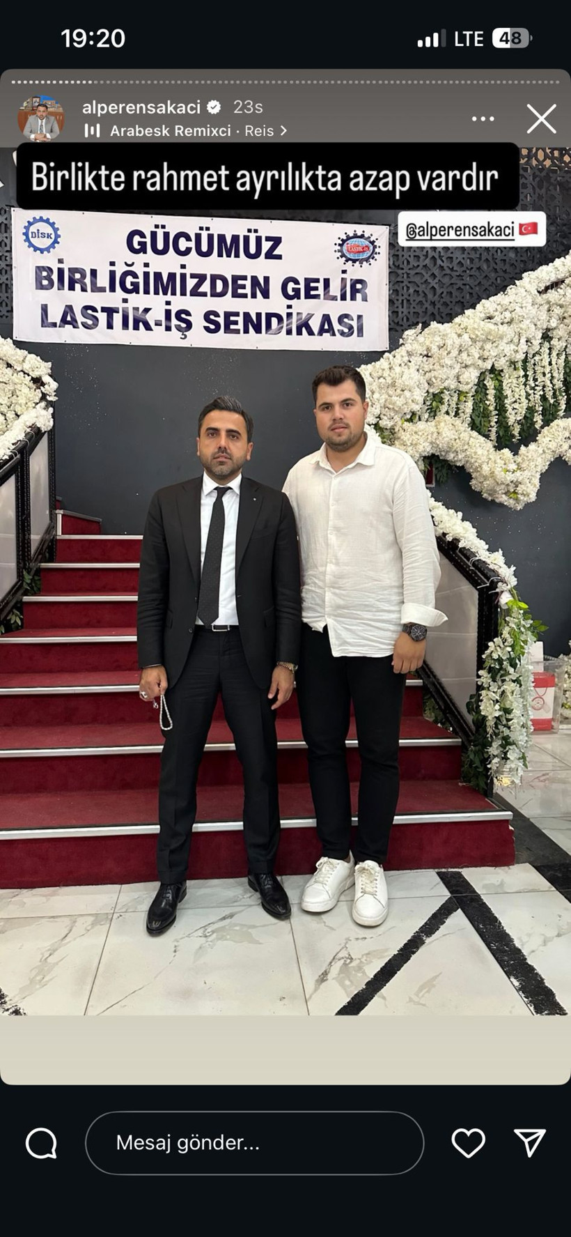 Lastik İşçisinden Alperen Şakacı’ya tam destek! - Resim : 2