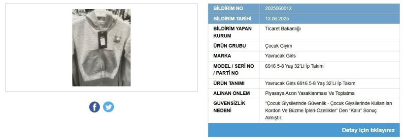 Bazı aksesuar ve çocuk giyim ürünlerinin satışı yasaklandı - Resim : 2