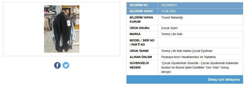 Bazı aksesuar ve çocuk giyim ürünlerinin satışı yasaklandı - Resim : 1