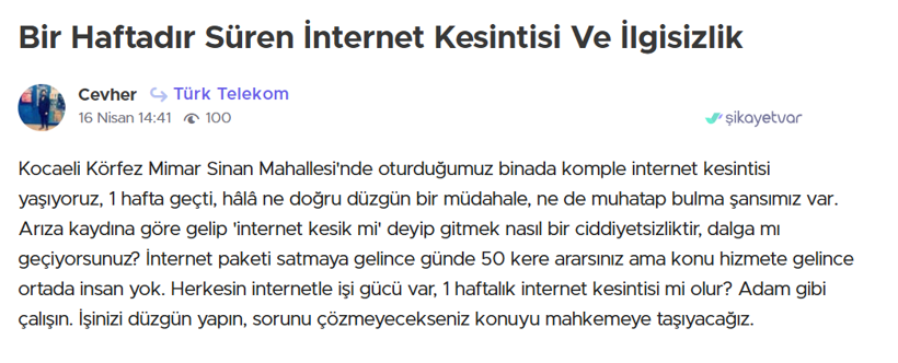 Vatandaş kesintilerden şikayetçi: 1 haftalık internet kesintisi mi olur? - Resim : 1