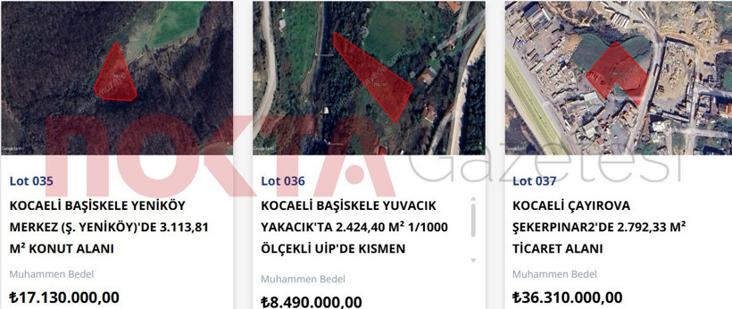 8 milyona da var 88 milyona da… İşte devletin Kocaeli’de sattığı o arsalar - Resim : 2