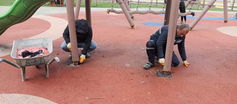 Kartepe'deki parklarda bakım ve onarım çalışmaları yapılıyor - Resim : 1