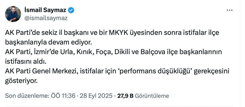 İsmail Saymaz açıkladı! Yeni istifalar alındı! - Resim: 3