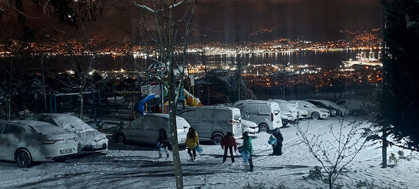 Kocaeli'de kar fırtınasında göz gözü görmedi - Resim : 4