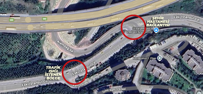 Şehir Hastanesi açıldıktan sonra trafik yoğunluğu başladı... Trafik ışığı istiyorlar! - Resim : 1