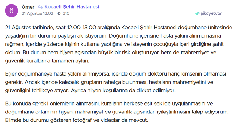 Kocaeli Şehir Hastanesi’nde bir garip görüntü; Her önüne gelen nasıl doğumhaneye girebiliyor? - Resim : 2