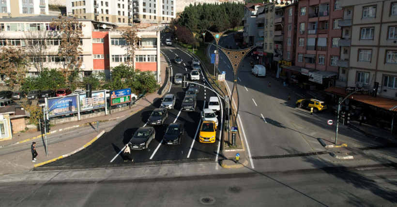 Sabıkalı yola özel önlem; Santral Rampasına özel asfalt serildi! - Resim : 1