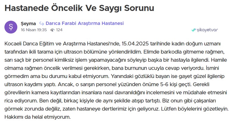 Hamile kadının hastane personeli şikayeti: Elimde barkodla gitmeme rağmen... - Resim : 1