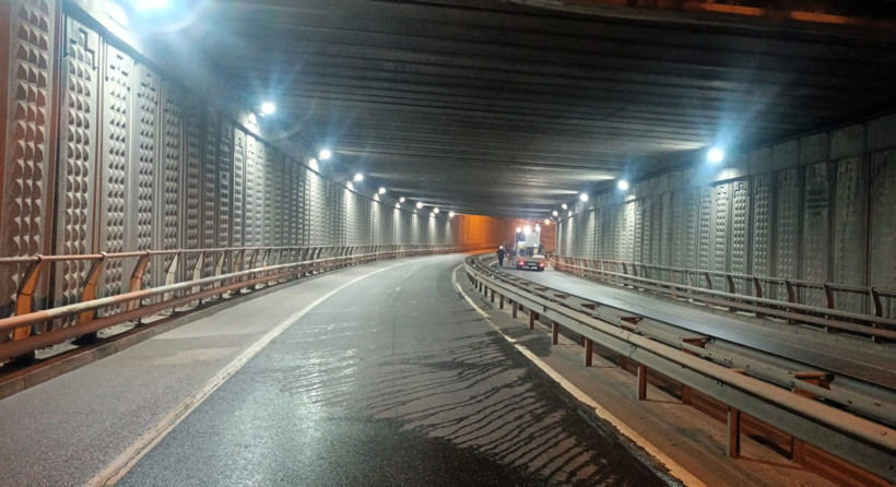 Gebze Eskihisar Feribot Yolu Alt Geçidi'nde LED projektörler yenilendi! - Resim : 1
