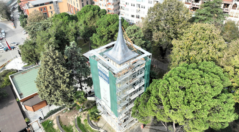 Tarihi Saat Kulesi'nde titiz çalışma - Resim : 1