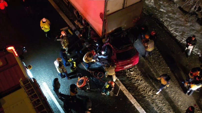 Ankara'da feci kaza: 1 ölü - Resim : 1