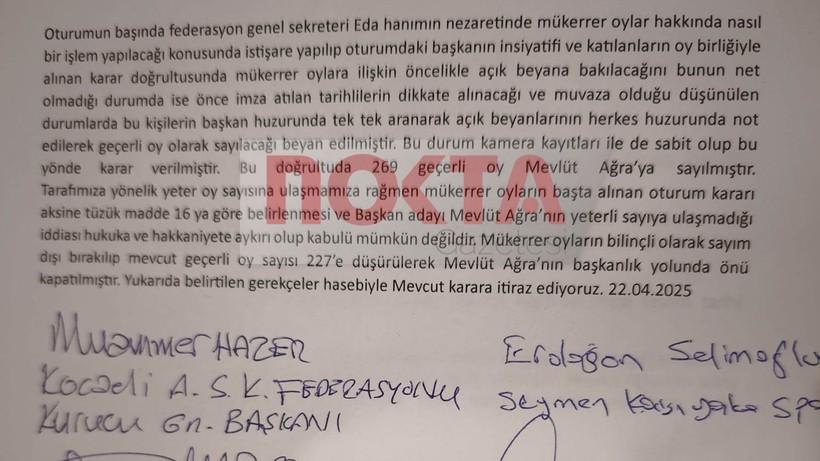 Ağra’nın şikayet dilekçesinde ne yazılı? İşte detaylar… - Resim : 1