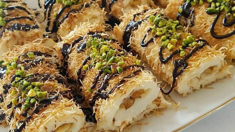 Gelinim Mutfakta Kadayıflı Paşa Sarması Tarifi 16 Mayıs 2025 : Kadayıflı Paşa Sarması Nasıl Yapılır? - Resim : 1