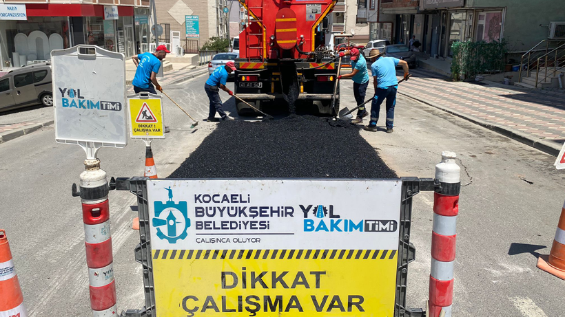 Kocaeli Büyükşehir Belediyesi kent genelinde onarım çalışmalarına başladı - Resim : 1
