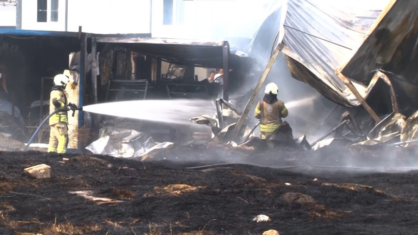 Otluk alandaki yangın inşaat alanına sıçradı! - Resim : 3