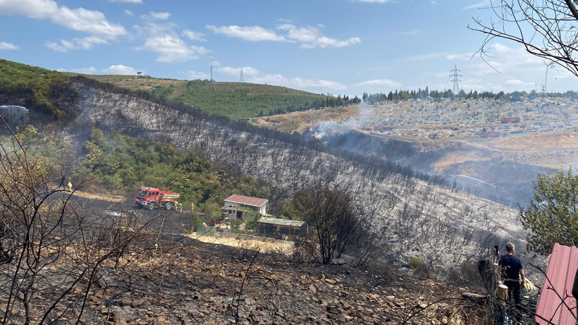 Kocaeli'deki yangın söndürüldü: Geriye acı bir tablo kaldı! - Resim : 2