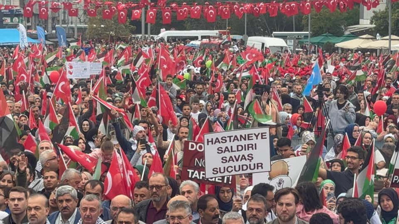 Kocaeli Gazze için meydanlara indi - Resim: 12