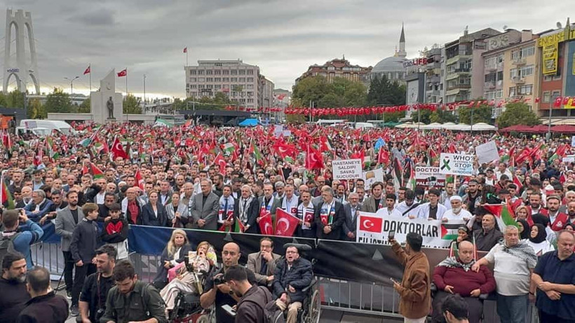 Kocaeli Gazze için meydanlara indi - Resim: 13