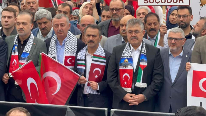 Kocaeli Gazze için meydanlara indi - Resim: 14