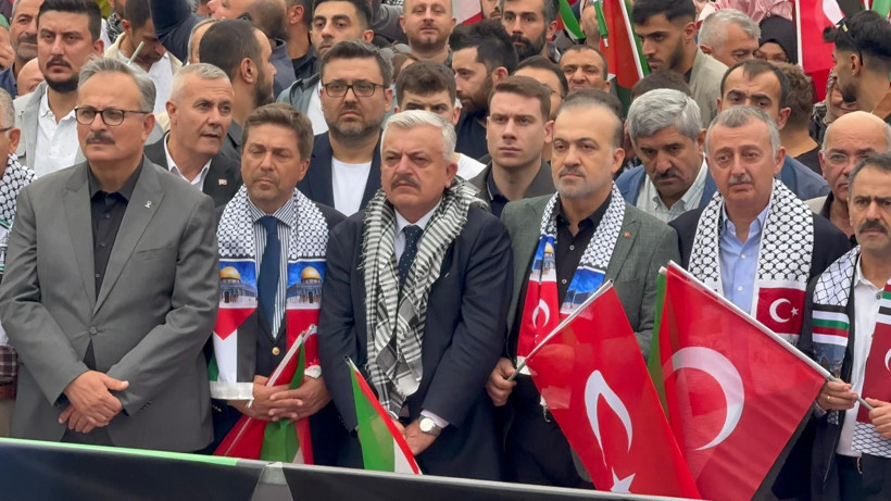 Kocaeli Gazze için meydanlara indi - Resim: 7