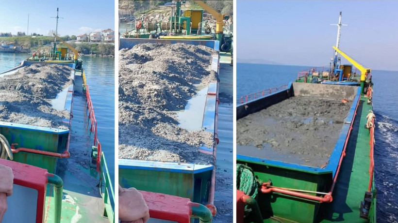 İzmit Körfezi’nin bir yakası temizlenirken diğer yakası içler acısı halde; Tonlarca çamur yeniden denize dökülüyor - Resim : 2