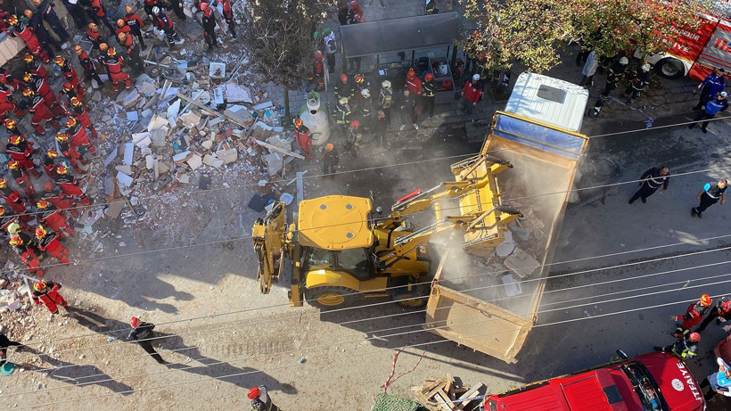 Gebze'de çöken bina havadan görüntülendi - Resim: 4