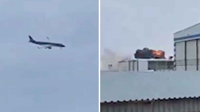 Kazakistan'da yolcu uçağı düştü - Resim : 1