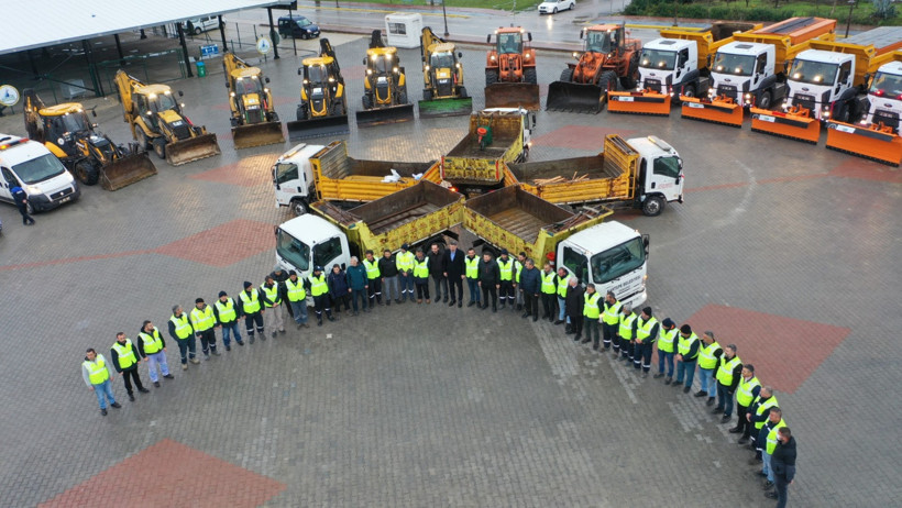 Kartepe’de beklenen kar yağışı belediyeyi harekete geçirdi! Her an bekliyorlar - Resim : 1