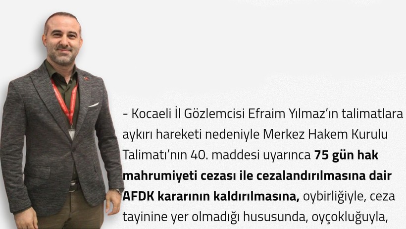 Efraim Yılmaz’ın suçsuzluğu tescillendi! - Resim : 1