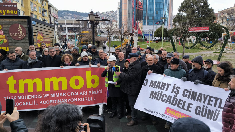 İş cinayetleri için toplandılar! "Ölüm hiçbir emekçinin kaderi değil" - Resim : 6