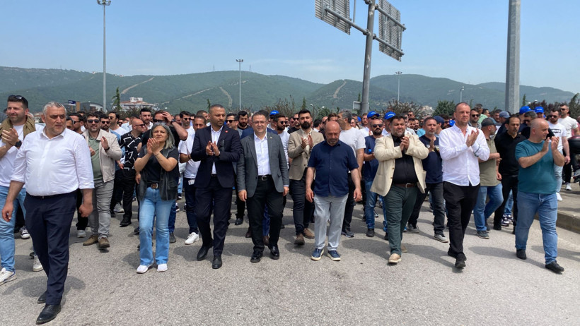 TÜPRAŞ işçilerinin eylemine CHP’den destek - Resim : 3