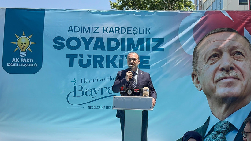 AK Parti bayramlaşmasında gündem Filistin: Çocuklar ve kadınlar bayramlıkları yerine kefen giyiyor - Resim : 4