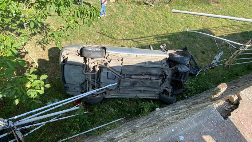 Kocaeli'de korkutan kaza... Takla attı! - Resim : 4