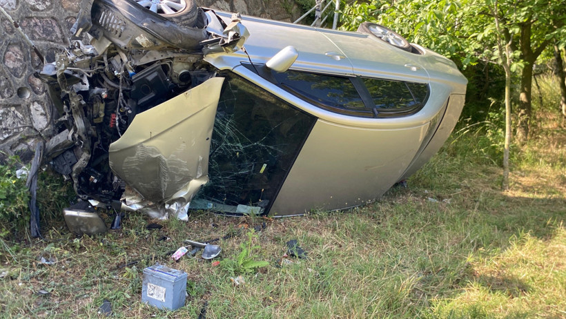 Kocaeli'de korkutan kaza... Takla attı! - Resim : 2