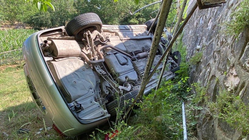 Kocaeli'de korkutan kaza... Takla attı! - Resim : 1