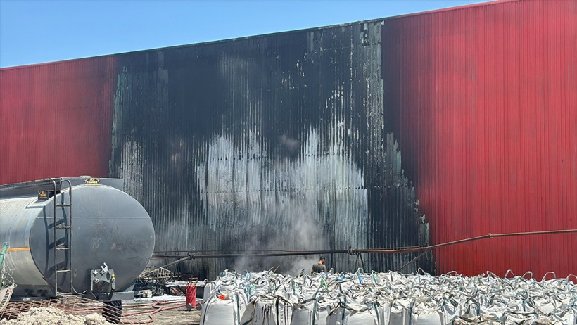 Asfalt fabrikasında yangın çıktı! - Resim : 3