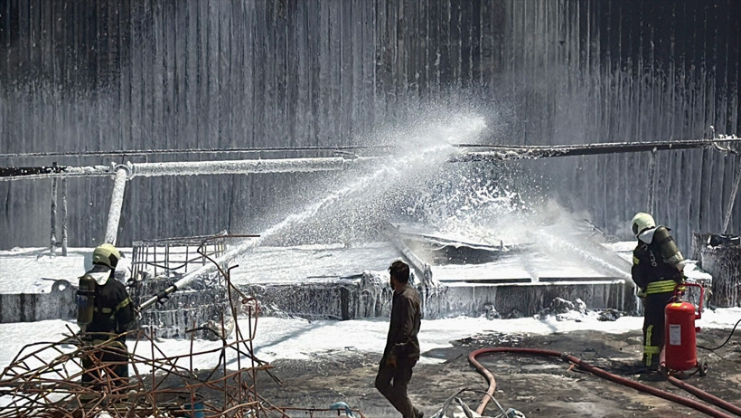 Asfalt fabrikasında yangın çıktı! - Resim : 2