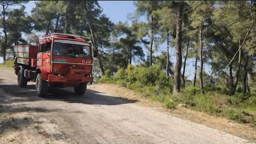 Orman yangını havadan ve karadan yapılan müdahale ile söndürüldü - Resim : 1