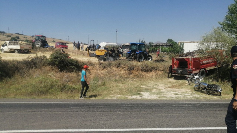 30 dönümlük tarla yanarak kül oldu! - Resim : 3