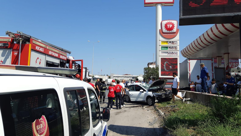 Kocaeli'de korkutan kaza! Akaryakıt istasyonunda facianın eşiğinden dönüldü - Resim : 3
