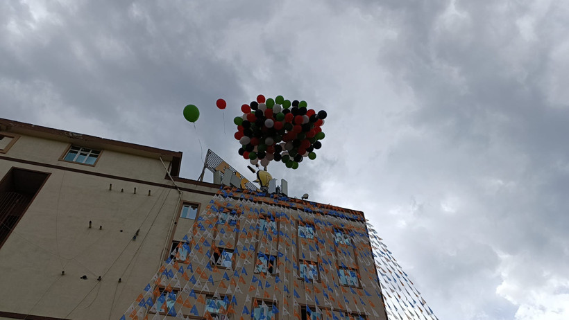 Genel Başkanları geldi! AK Kadınlar Filistin için gökyüzüne balonlar bıraktı - Resim : 8