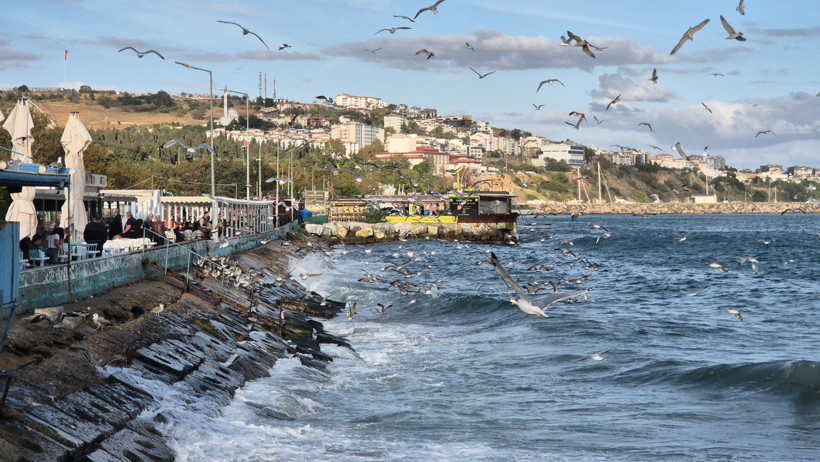 Marmara Denizi'nde poyraz ulaşımı olumsuz etkiledi - Resim : 2