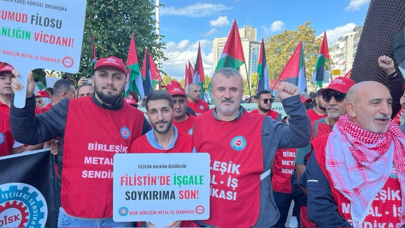 Birleşik Metal İş Gebze 2 Nolu şube Filistin için yürüdü - Resim : 2