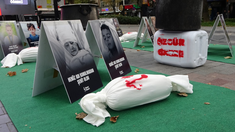 Kocaeli'de anlamlı sergi: Gazze'nin dramı gözler önüne serildi - Resim : 3