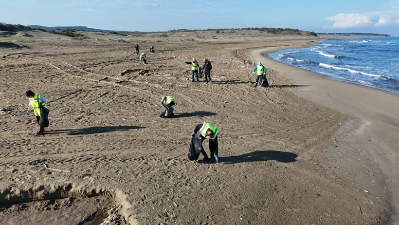 Uzunkum Lahana Koyu’nda deniz çöpü izleme faaliyeti - Resim : 3