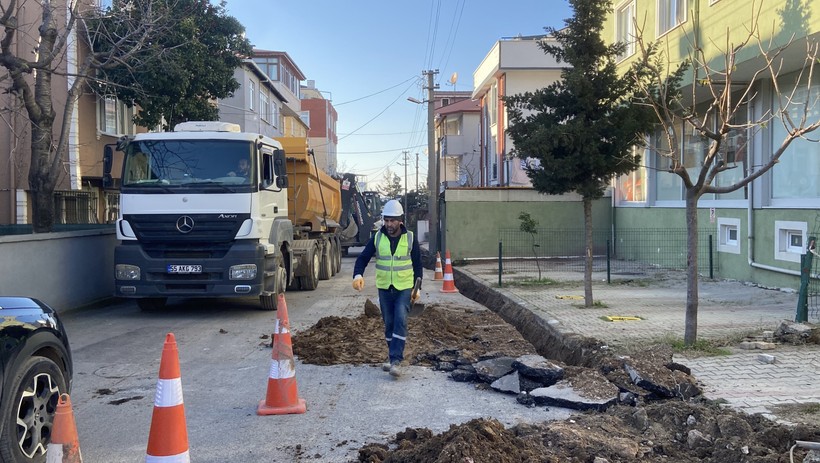 Gebze'de panik! Çalışma sırasından doğal gaz borusu delindi - Resim : 1