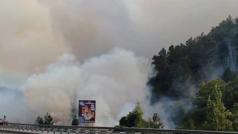 Korkutan orman yangını yayılıyor! Dört koldan müdahale... - Resim : 4